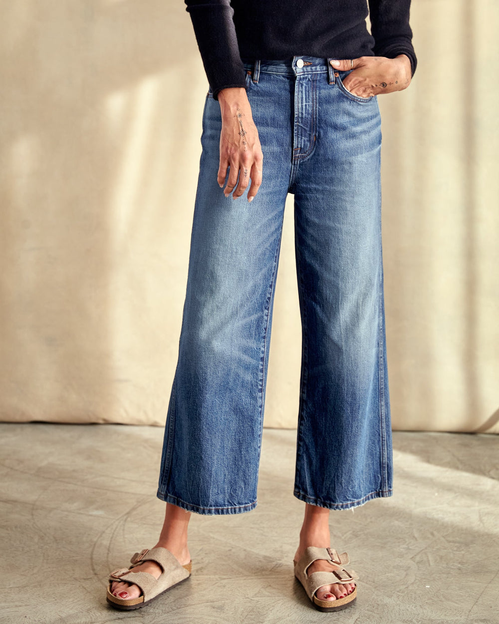The Brook Wide Leg Jean