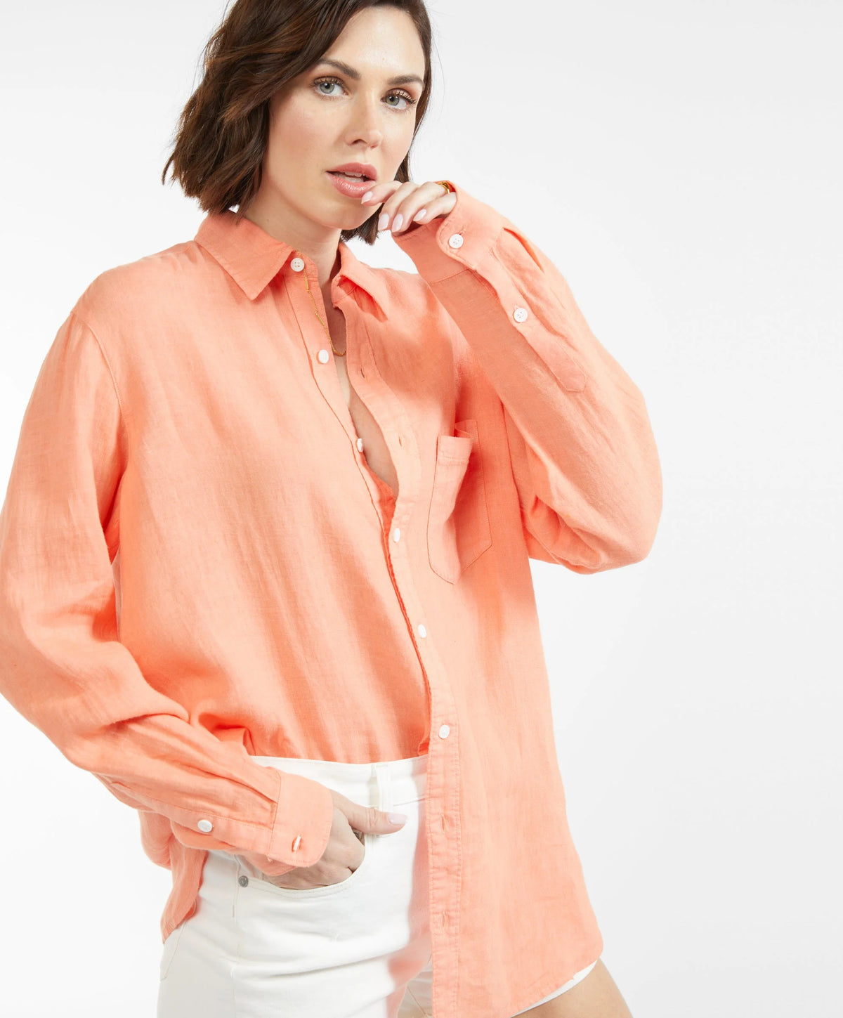 Sydney Linen Boyfriend Shirt