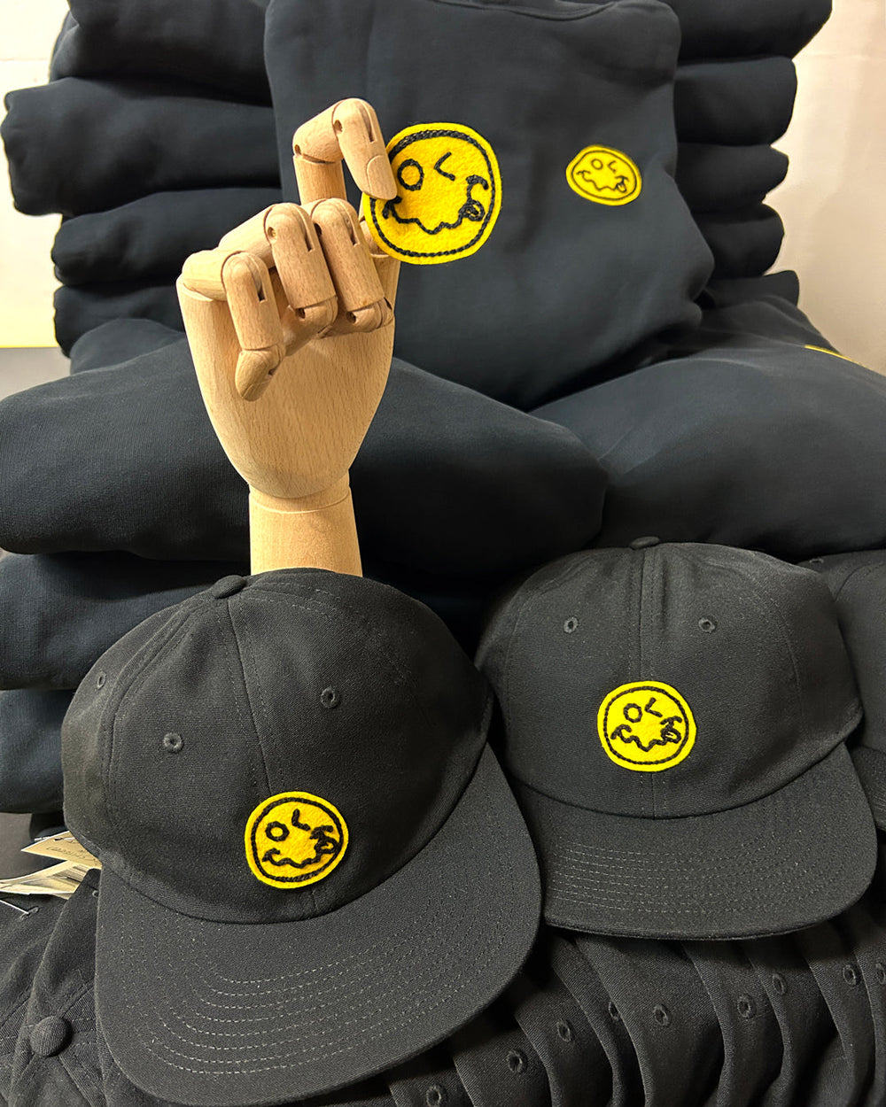Stoned Smiley Camp Hat