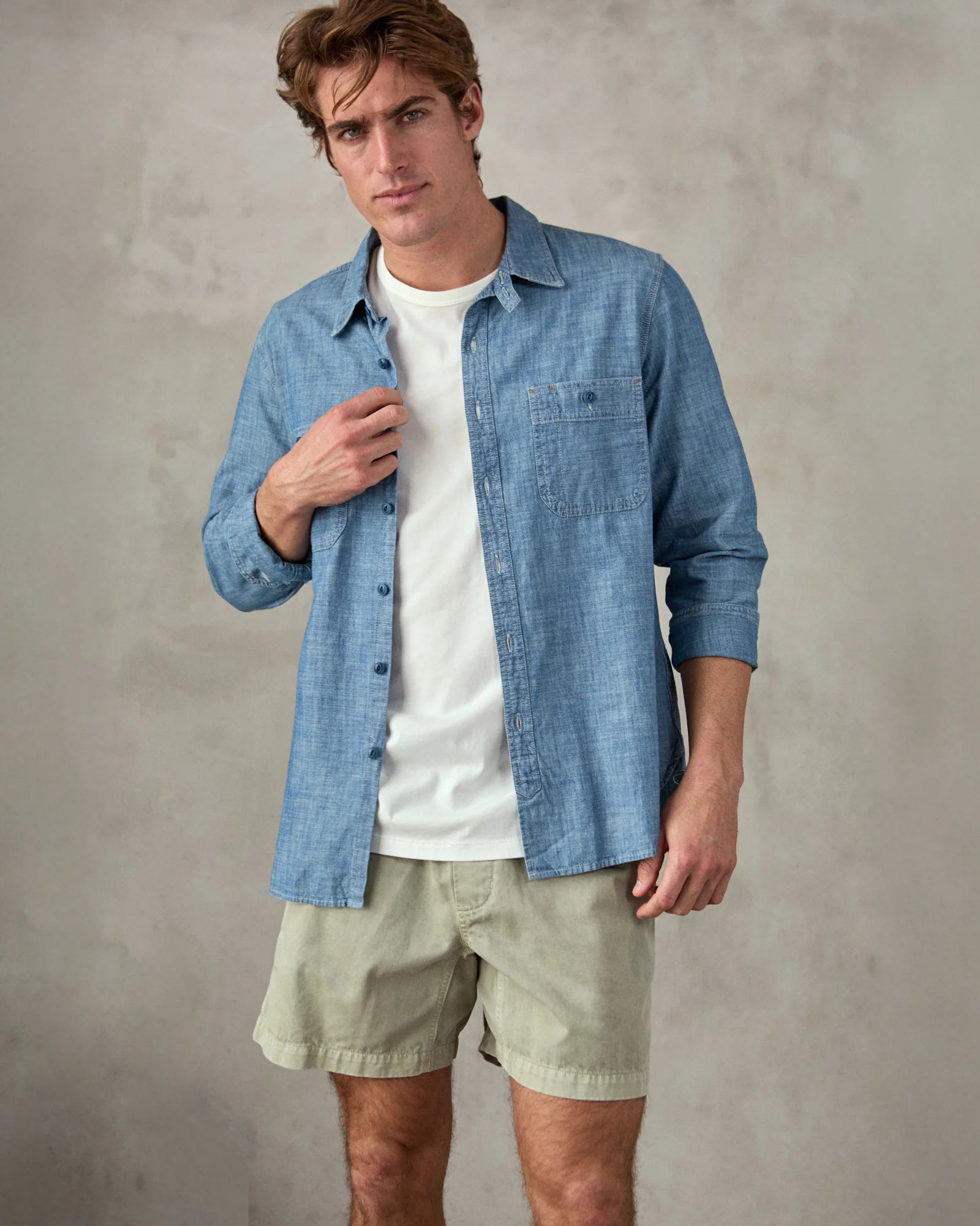 Chambray Utility Shirt