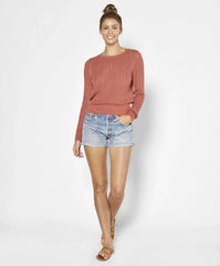 Bardot Pointelle Sweater