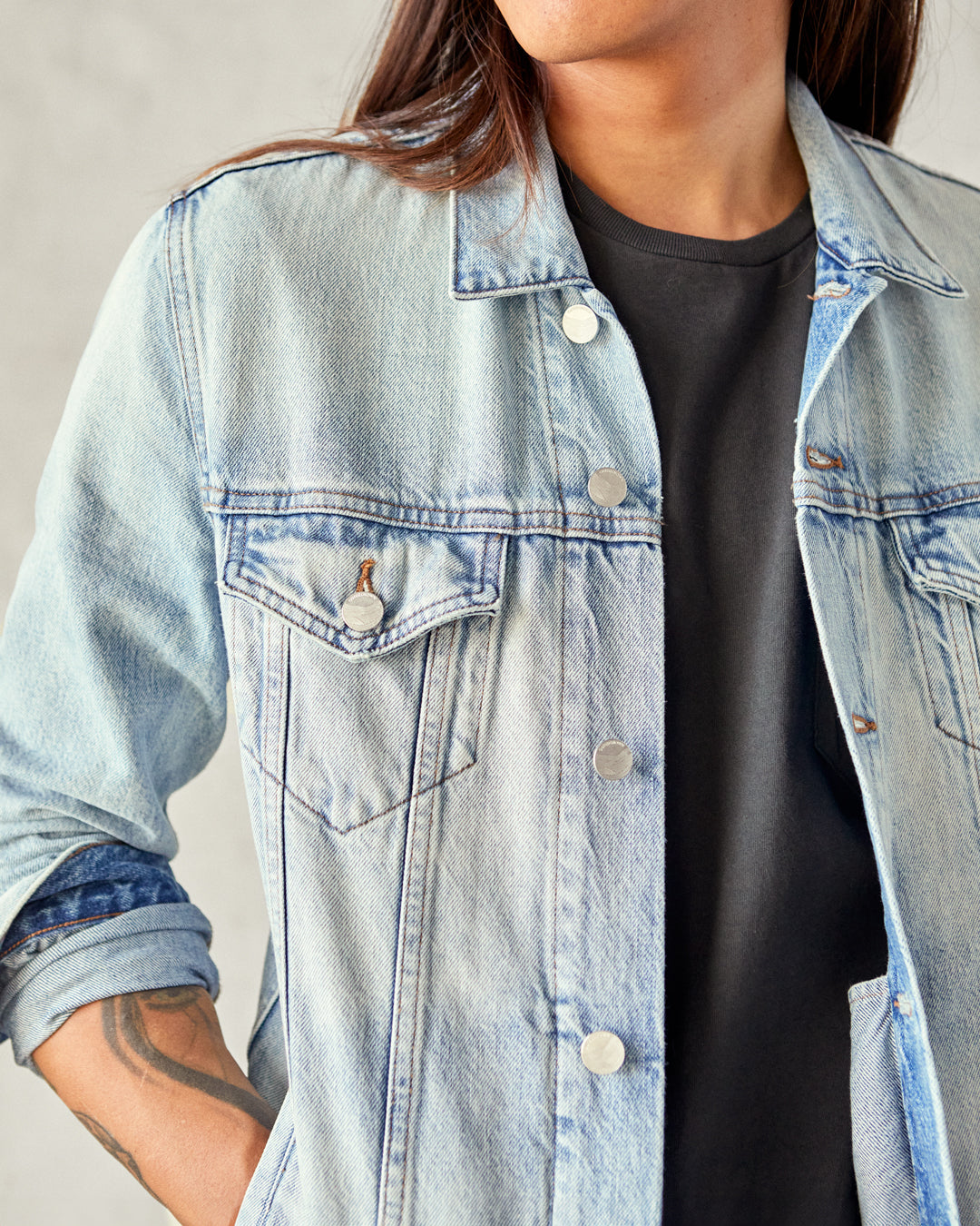 The Tides Trucker Jean Jacket