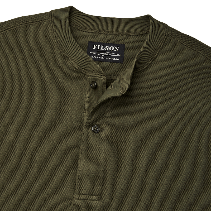 Waffle Knit Henley