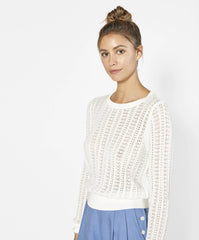 Bardot Pointelle Sweater