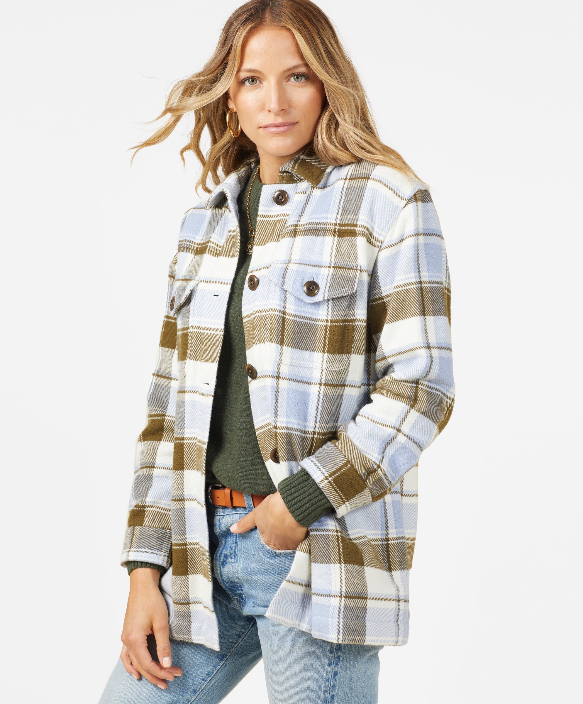 Women's Blanket Shirt Jacket